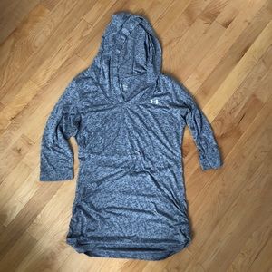 Under armour tee with hood.